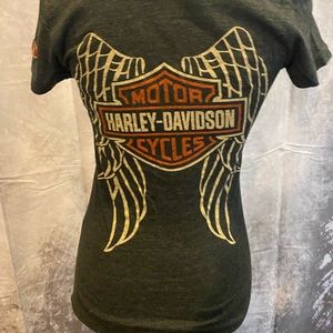 Harley Davidson V-neck top